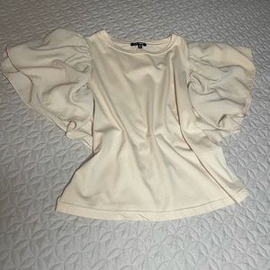 Nude loose sleeve top